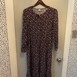 Old Navy floral maxi dress ~ size Small